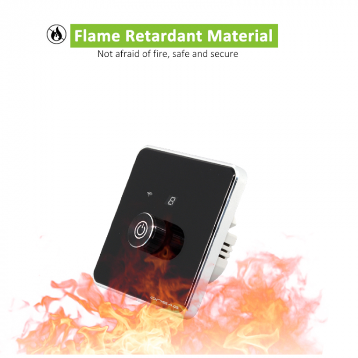 Intrerupator cu variator (Dimmer) Smart Onsag Luxury X806 Black [8]