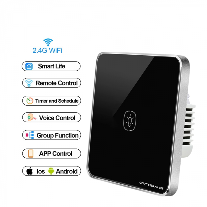 Intrerupator Smart cap scara Onsag Luxury X805 Black [6]