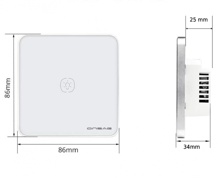 Intrerupator Smart Onsag Luxury X801 Pro White [9]