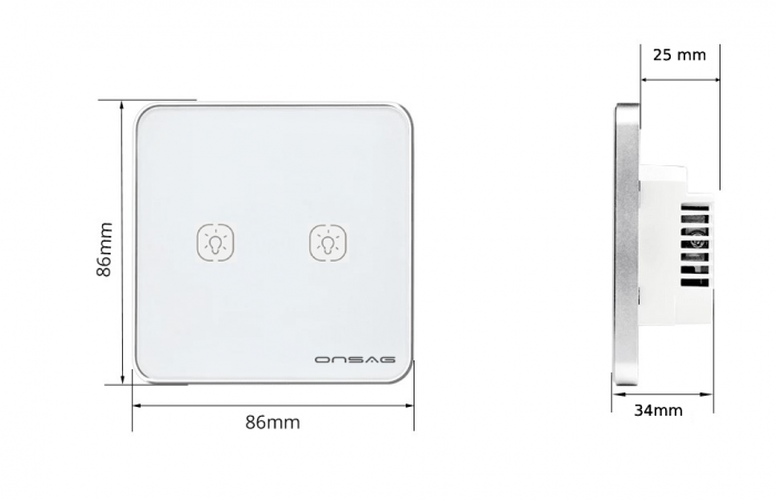 Intrerupator Smart Onsag Luxury X802 Pro White [7]