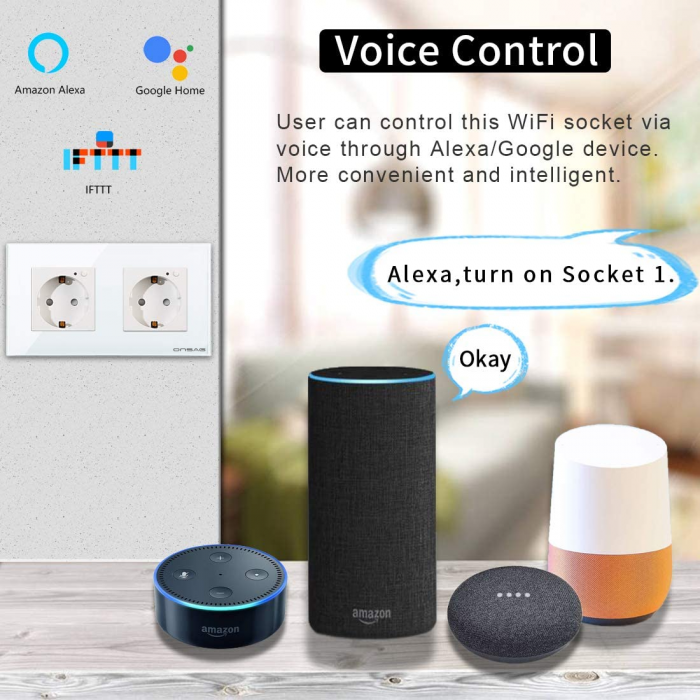 Priza Smart WiFi dubla Onsag X302 White [6]