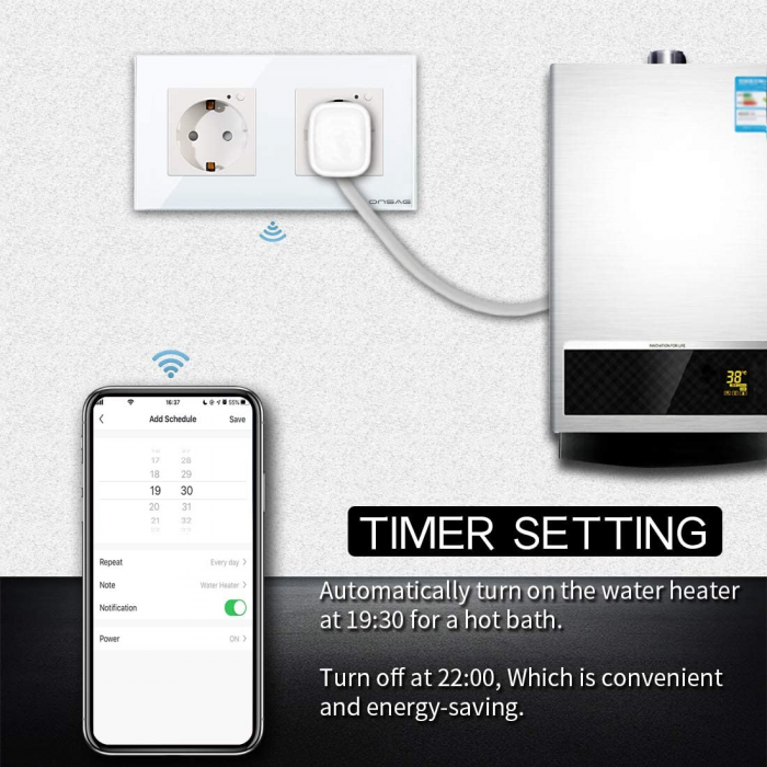Priza Smart WiFi dubla Onsag X302 White [7]