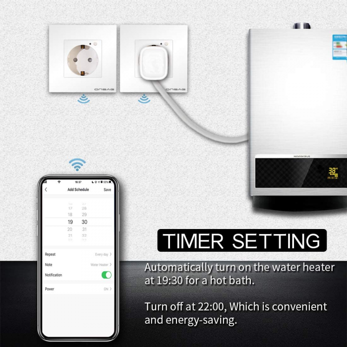 Priza Smart WiFi Onsag X301 White [4]