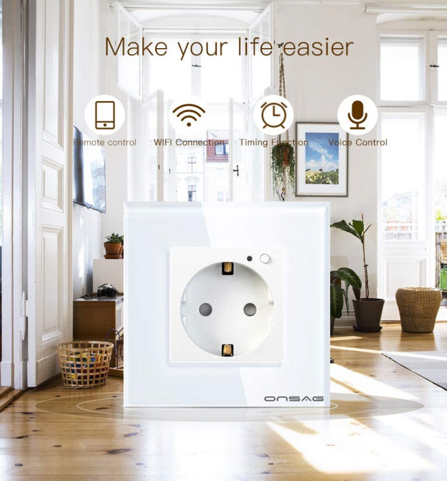 Priza Smart WiFi Onsag X301 White [6]