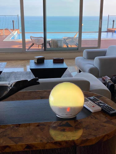 Radio FM cu ceas, Onsag Rio, 7 culori LED, Smart Wake-up light, WiFi, App control, Simulare rasarit, Sunete albe, port USB, Alexa/Google Home [2]