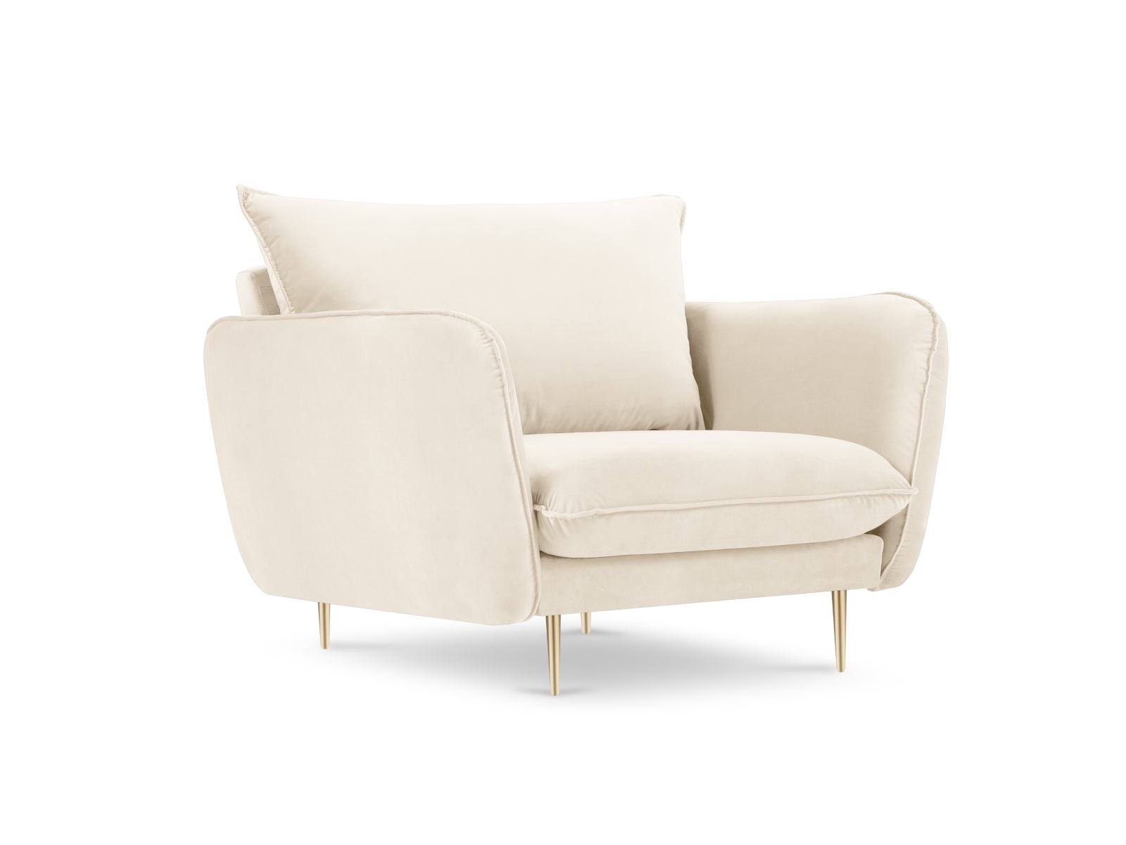 Fotoliu Vienna cu tapițerie din catifea