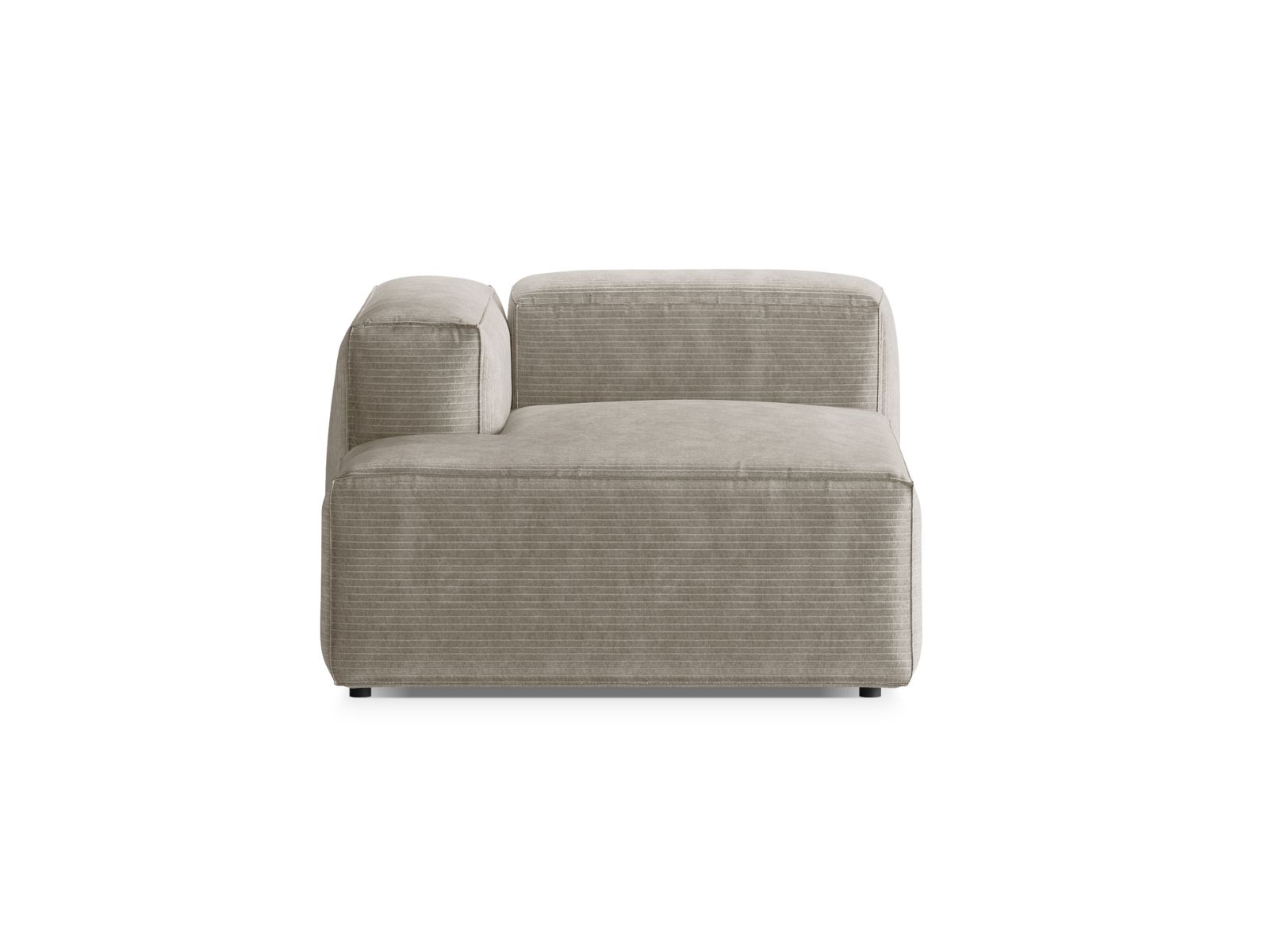 Șezlong Bergamo cu tapițerie din catifea reiată