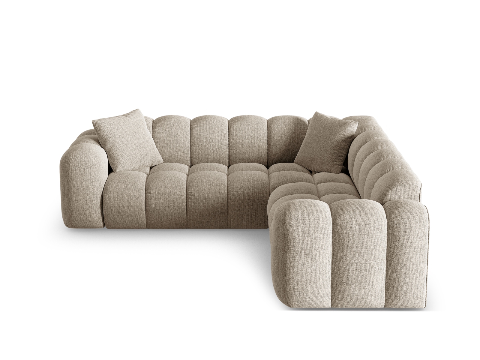 Colțar Treno cu tapițerie din țesătură structurală