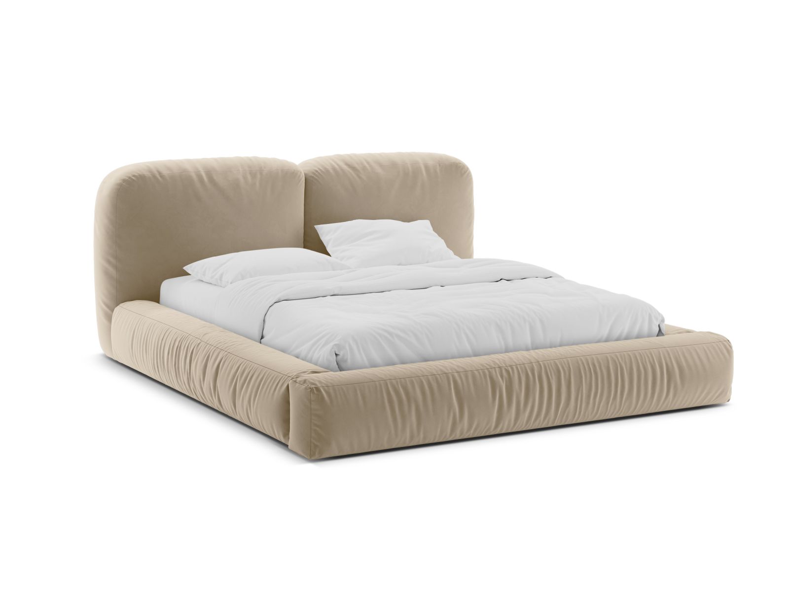 Pat Martina cu tapițerie din catifea