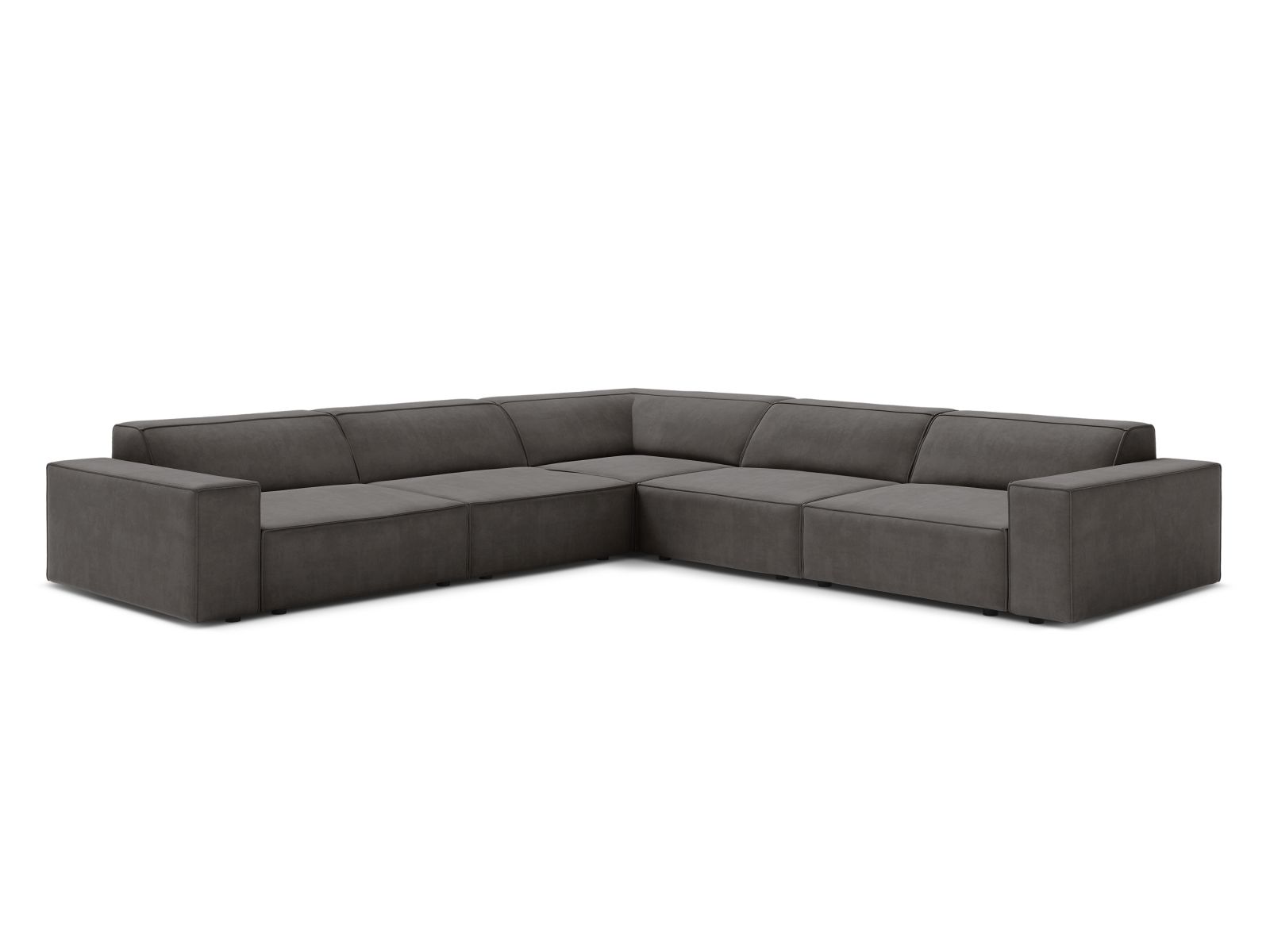 Colțar Jodie cu tapițerie din catifea