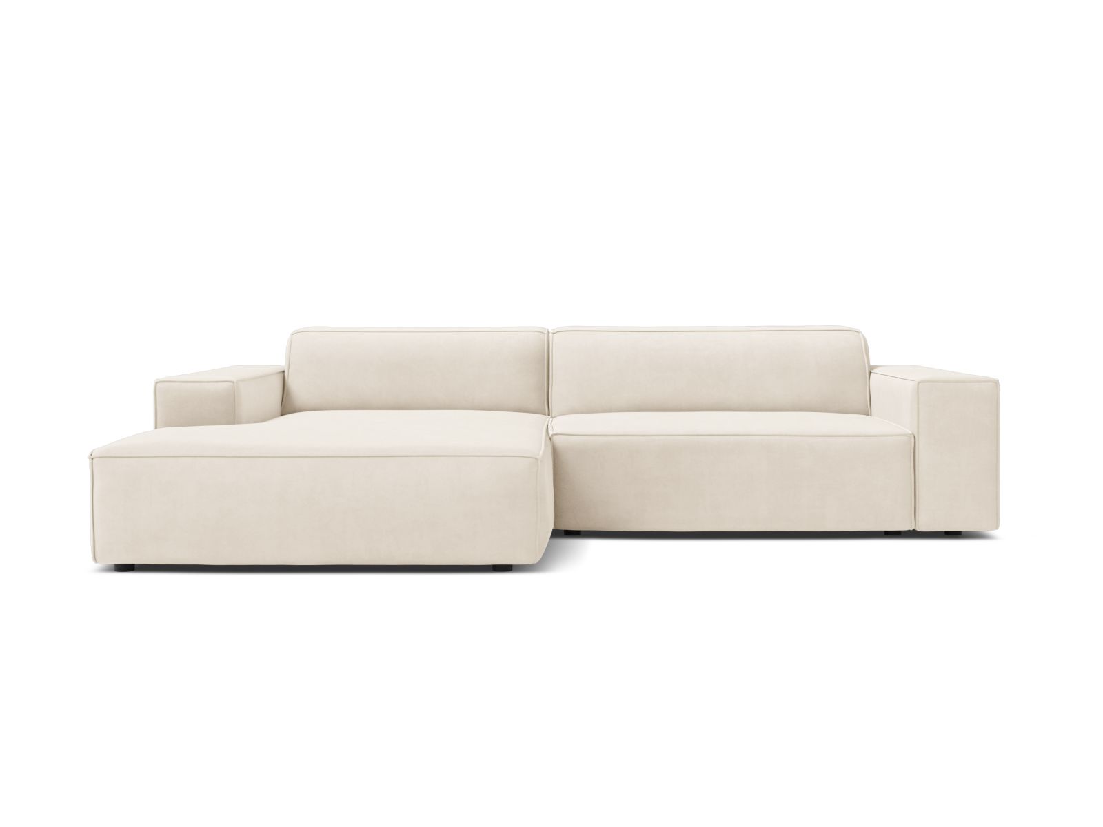 Colțar Jodie cu tapițerie din țesătură structurală