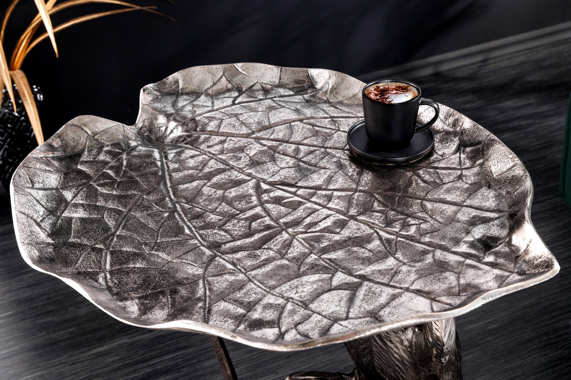 Masă laterală WILDLIFE MONKEY 55cm argintie [11]