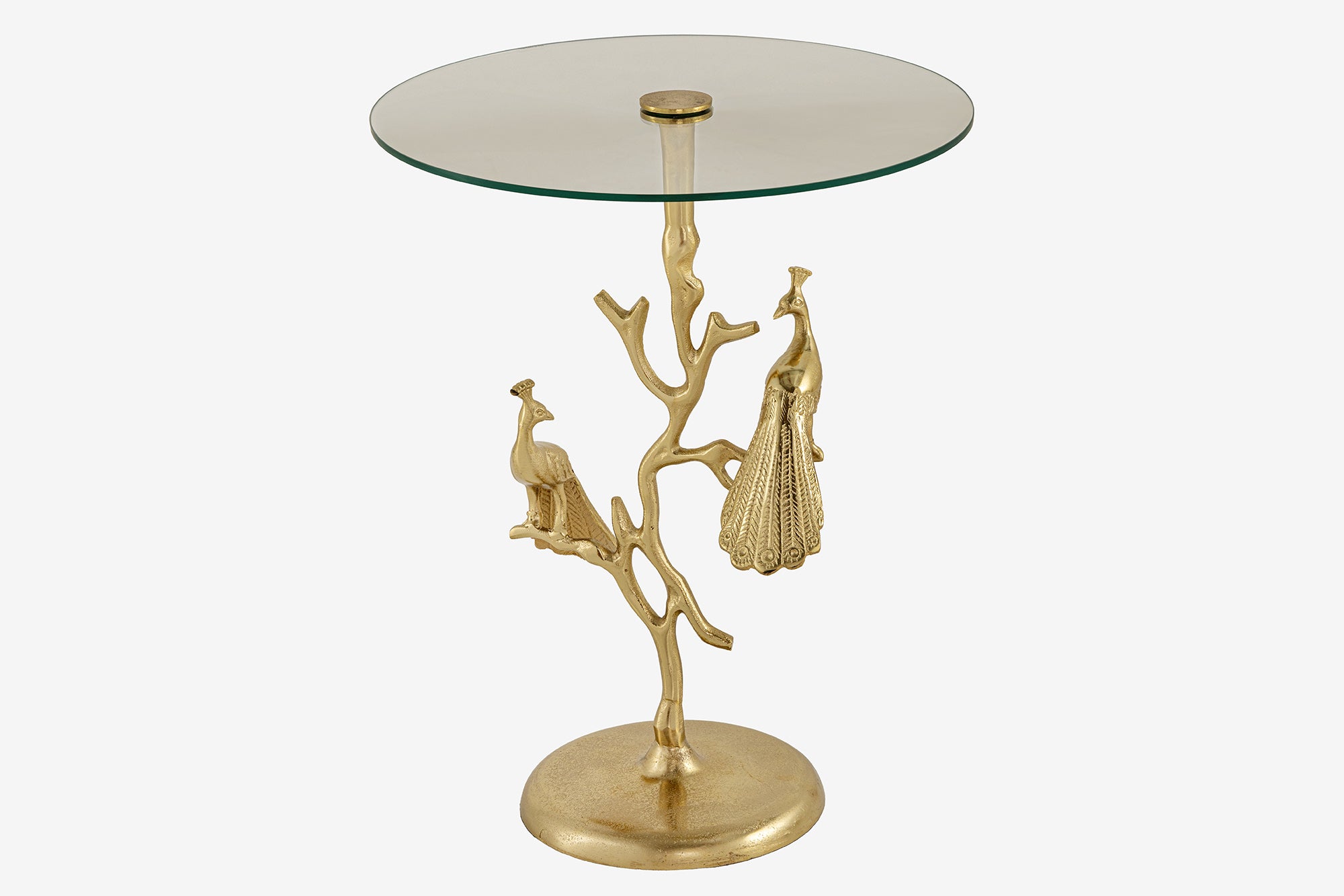 Masă laterală WILDLIFE PEACOCK 60cm aurie [0]