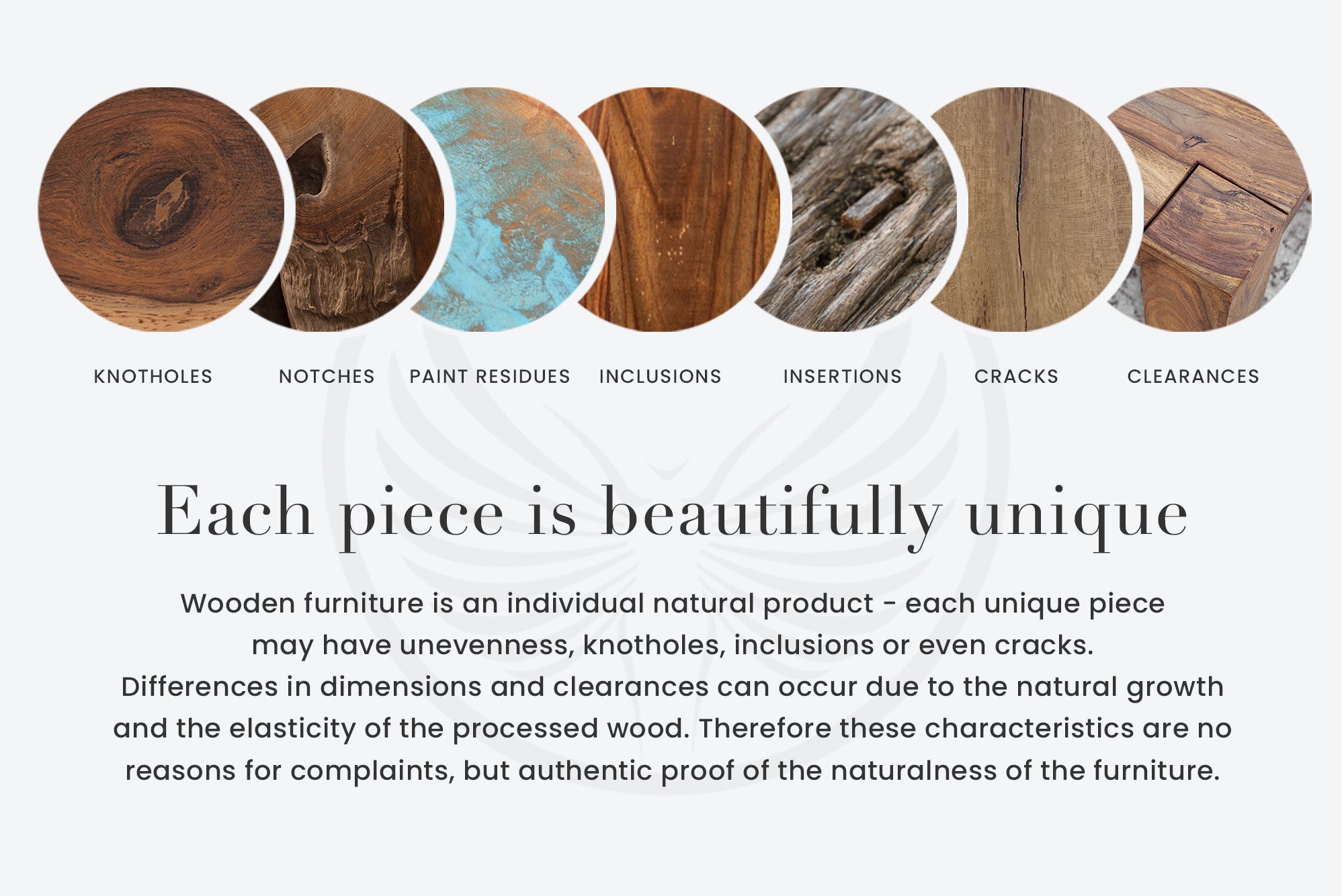 Masă laterală DRIFTWOOD 60cm lemn de tec natural [11]