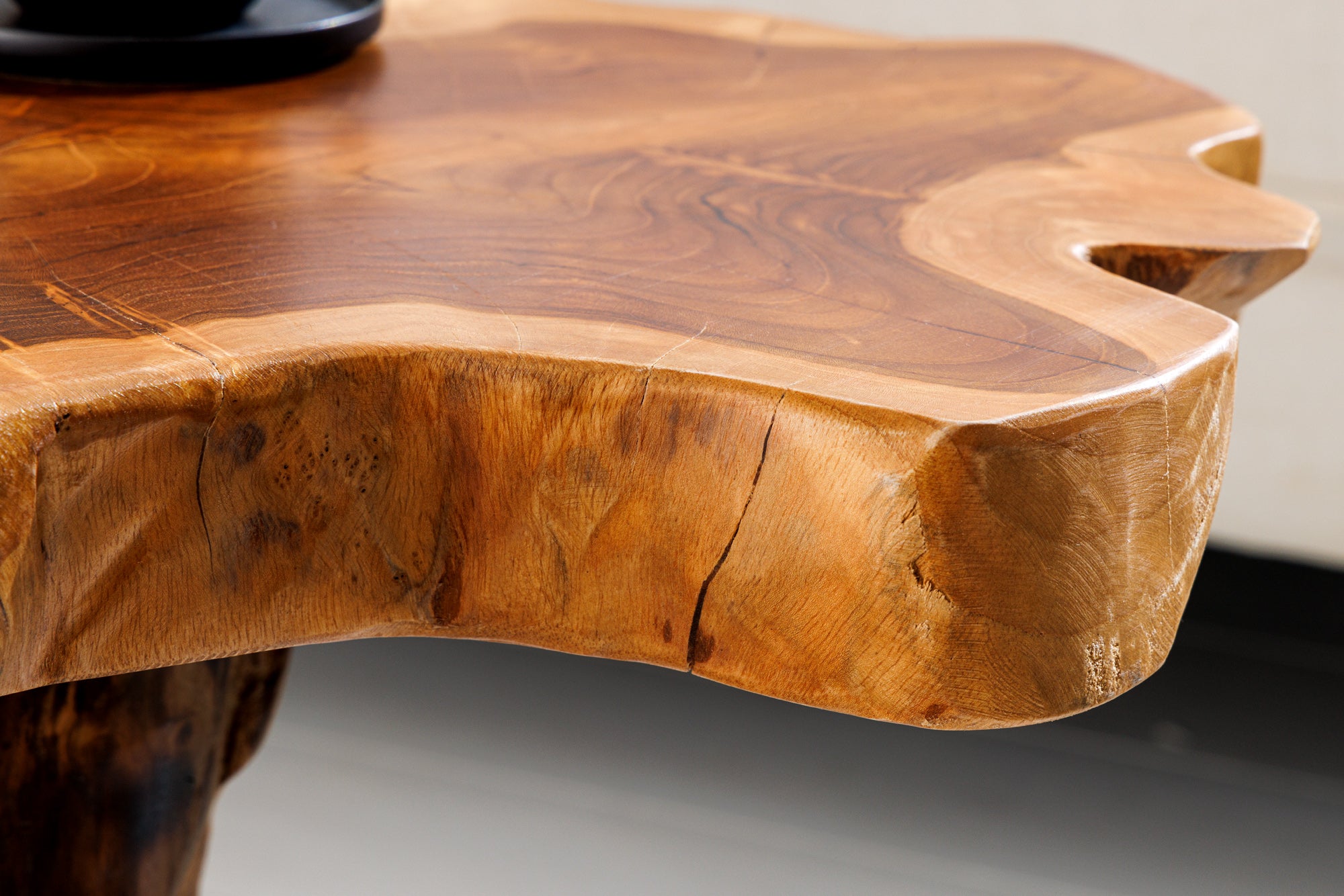 Masă laterală ROOT 40cm lemn de tec natural [6]