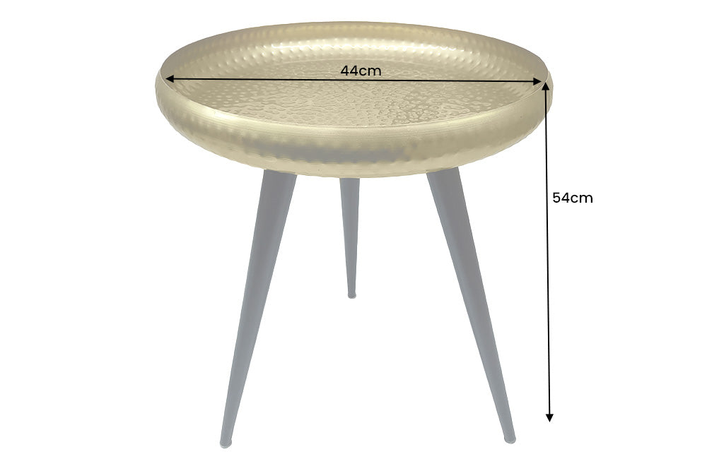 Masuta laterala ORIENT 55cm,design lovitura de ciocan,alama aurie  [10]