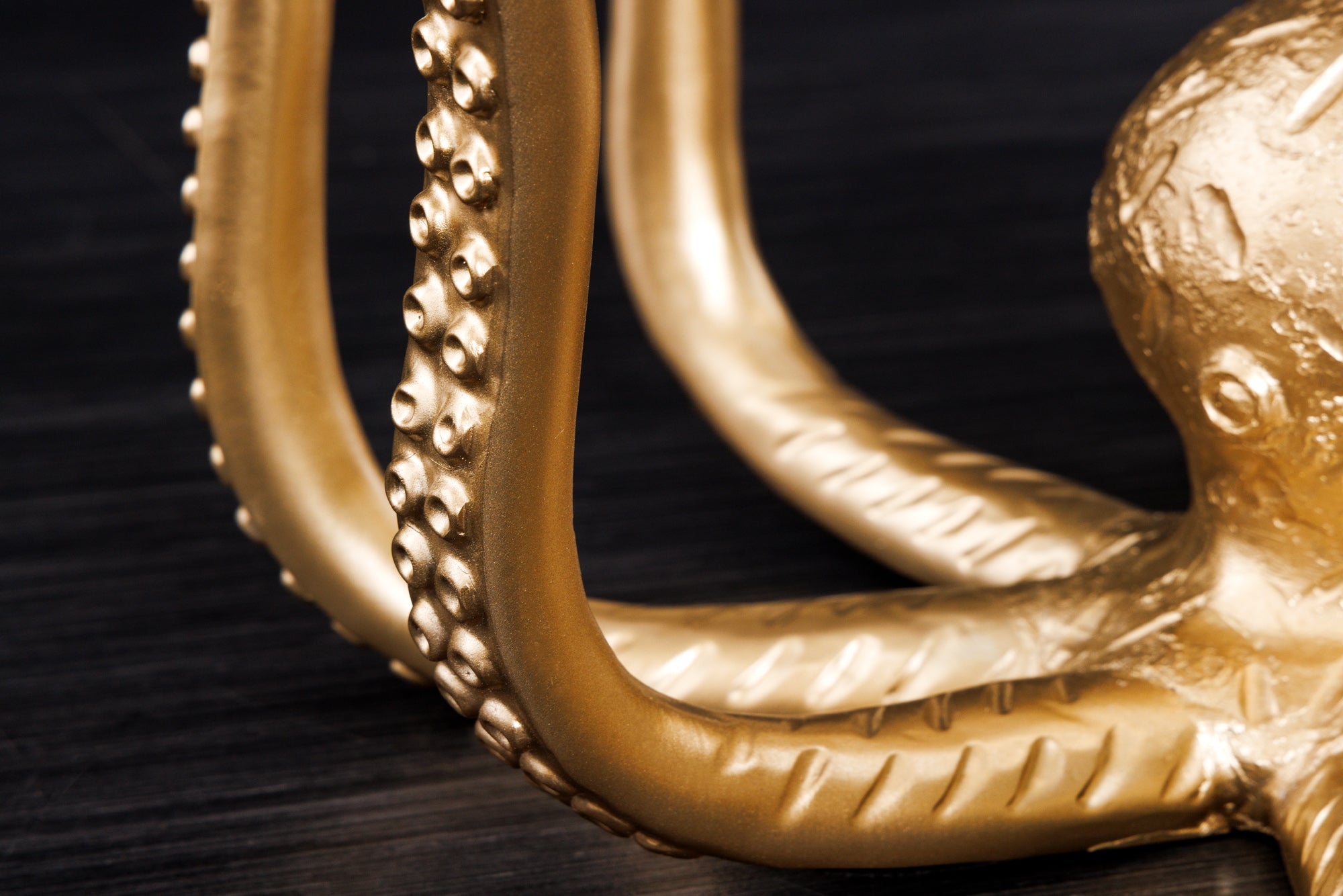 Masă laterală OCTOPUS 50cm aurie cu lampă  [7]