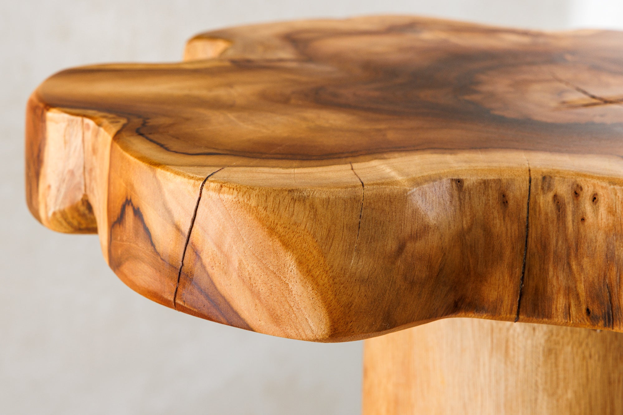 Masă laterală ROOT 70cm lemn de tec natural [6]