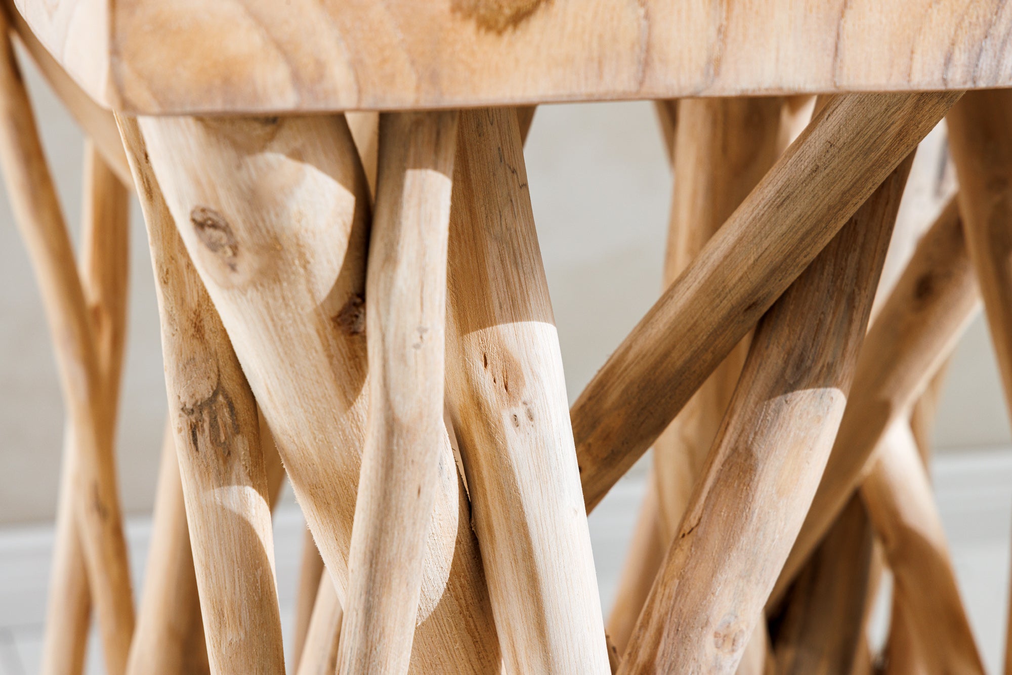 Masă laterală DRIFTWOOD 60cm lemn de tec natural [4]