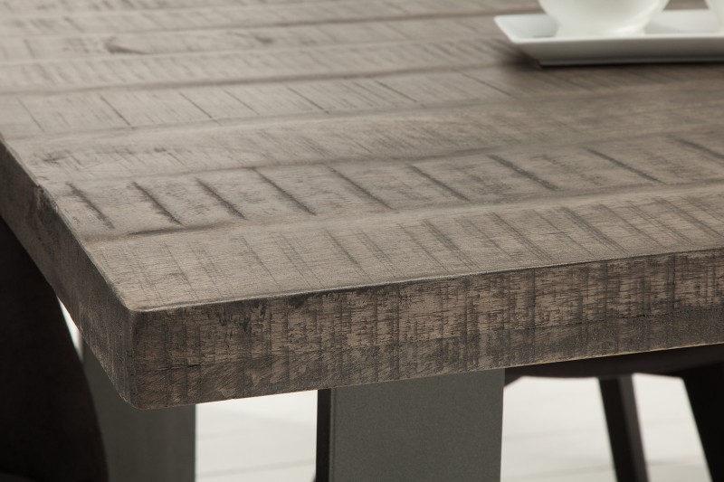 Masa dining dreptunghiulara Iron Craft cu blat din lemn de mango, 160 cm [5]
