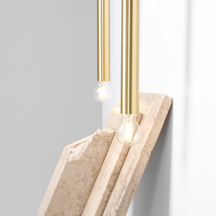 Aplică TUBO cu 2 becuri BRASS L [5]
