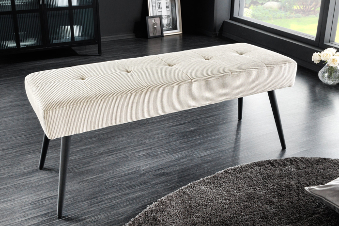 Bancă BOUTIQUE 100 cm cordon bej [3]