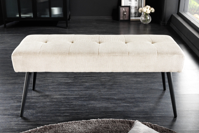 Bancă BOUTIQUE 100 cm cordon bej [4]