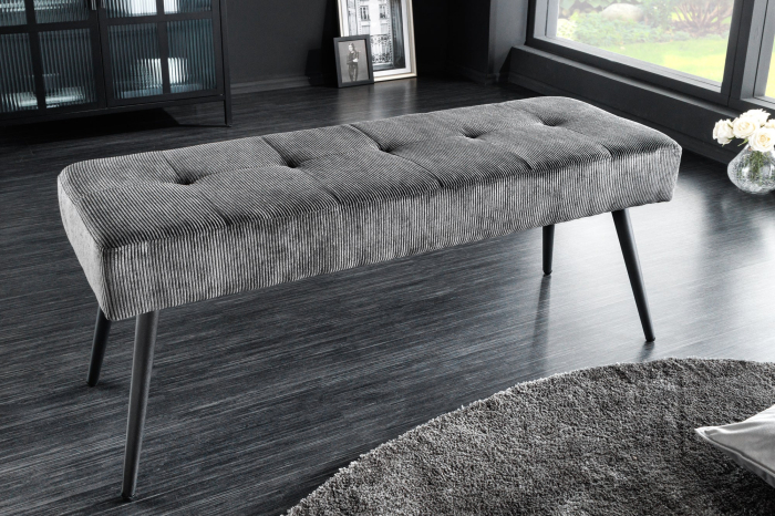 Bancă BOUTIQUE 100 cm, cordon gri închis [3]