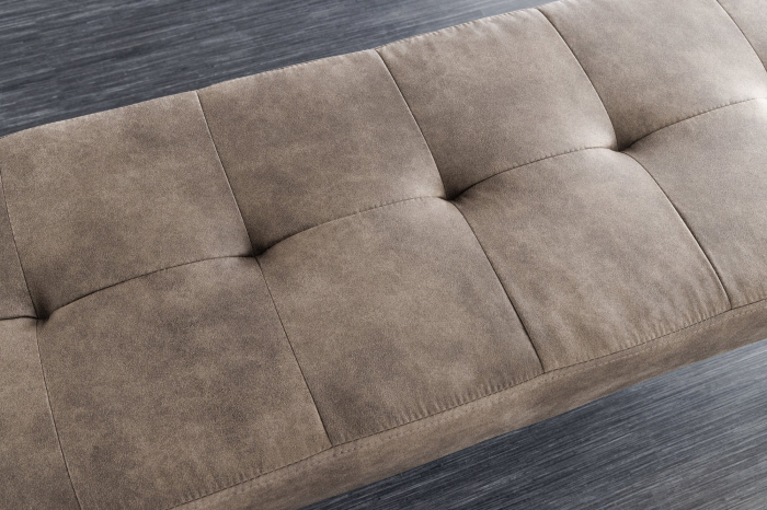 Bancă BOUTIQUE 100 cm microfibră gri-maro [6]