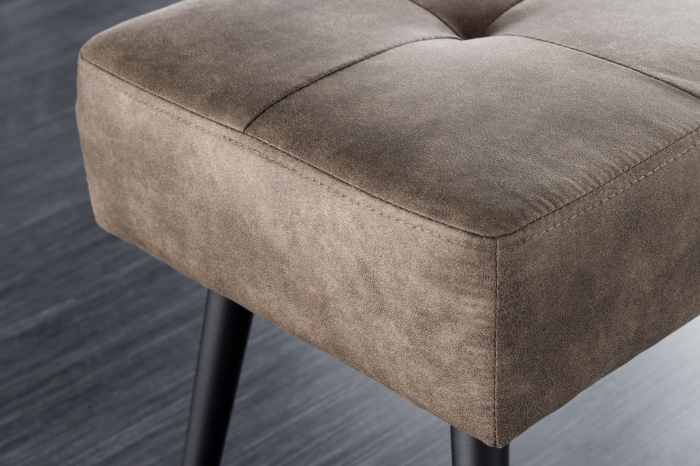 Bancă BOUTIQUE 100 cm microfibră gri-maro [5]