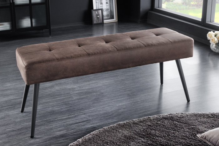 Bancă BOUTIQUE 100 cm microfibră maro [3]