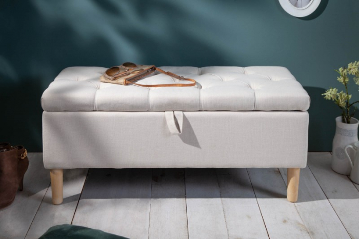 Bancă Chesterfield CASTLE 100 cm cu spațiu de depozitare [4]