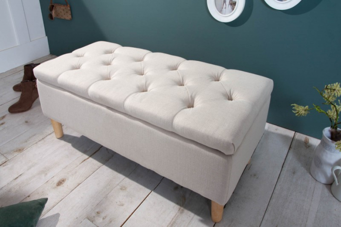 Bancă Chesterfield CASTLE 100 cm cu spațiu de depozitare [2]