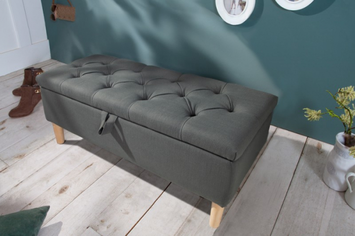Bancă Chesterfield CASTLE 100 cm cu spațiu de depozitare [2]