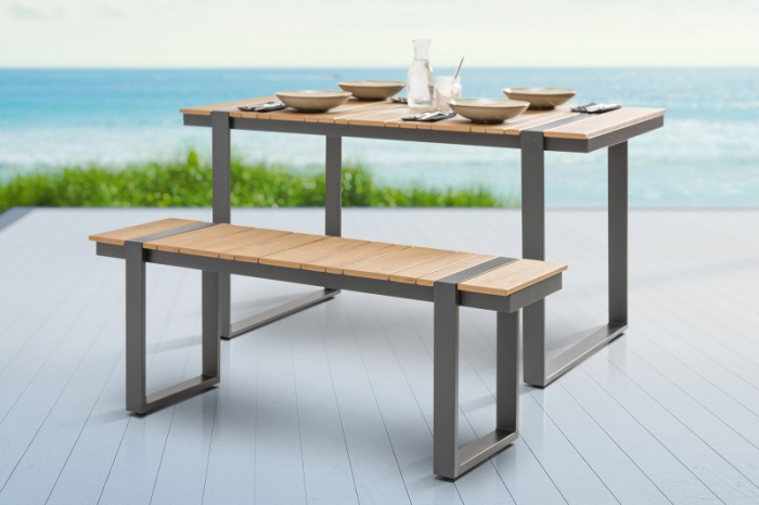 Banca de gradina TAMPA LOUNGE 123 cm rezistenta la intemperii [2]