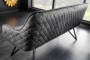 Bancă EUPHORIA 160 cm cu tapiterie din catifea si picioare metalice, gri închis [5]