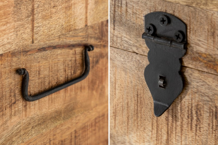 Dulap pentru bancă FACTORY LOFT 115 cm lemn de mango natural [6]