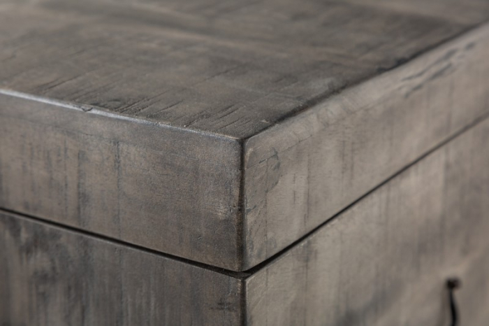 Bancă FACTORY LOFT 115 cm din lemn de mango, gri [5]