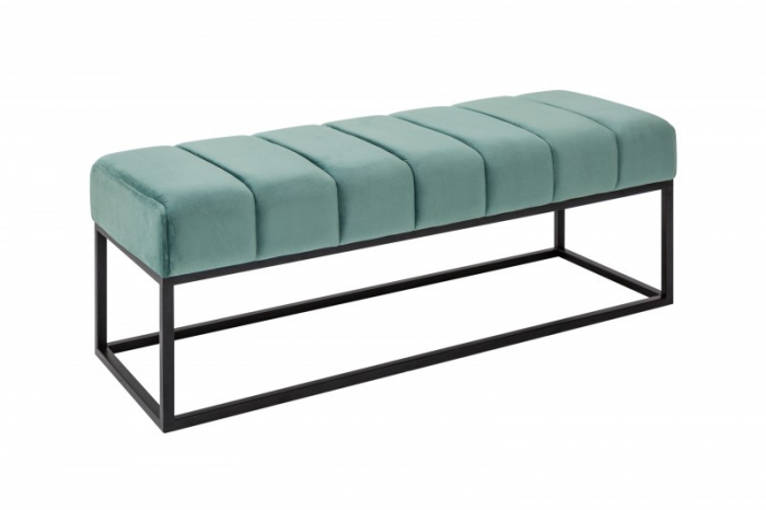 Bancă  PETIT BEAUTÉ 108 cm cu cadru negru si tapiterie din catifea [7]