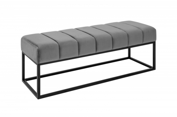 Bancă  PETIT BEAUTÉ 108 cm cu cadru negru si tapiterie din catifea [7]