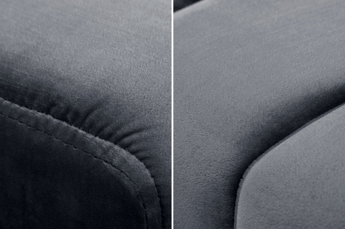 Bancă PETIT BEAUTE 110 cm catifea gri argintiu [7]