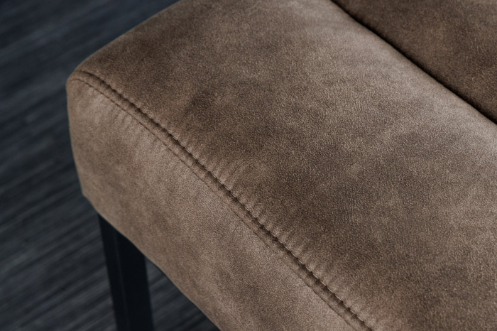 Bancă PETIT BEAUTÉ 110 cm microfibră gri taupe [9]