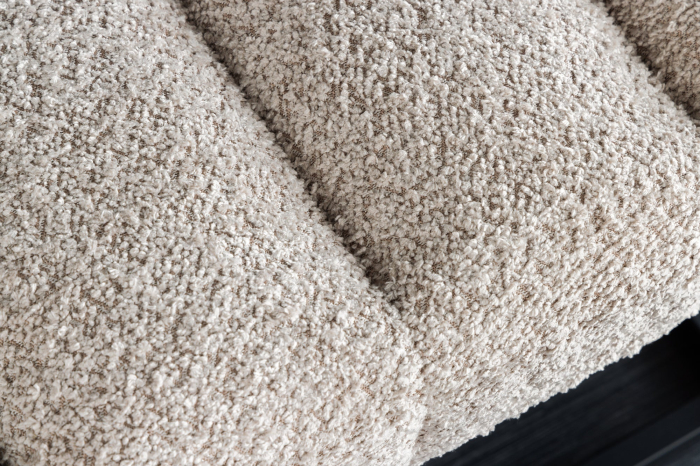 Bancă PETIT BEAUTÉ 110 cm, țesătură bouclé, culoare șampanie-greige [8]