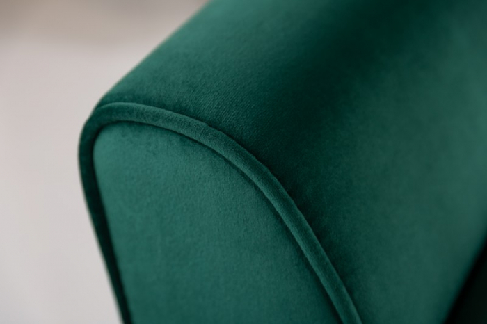 Bancă SCARLETT 90 cm cu tapterie din catifea, verde smarald  [4]