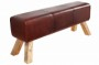 Bancă TURNBOCK 120 cm cu tapiterie din piele naturală si lemn de mango  [5]