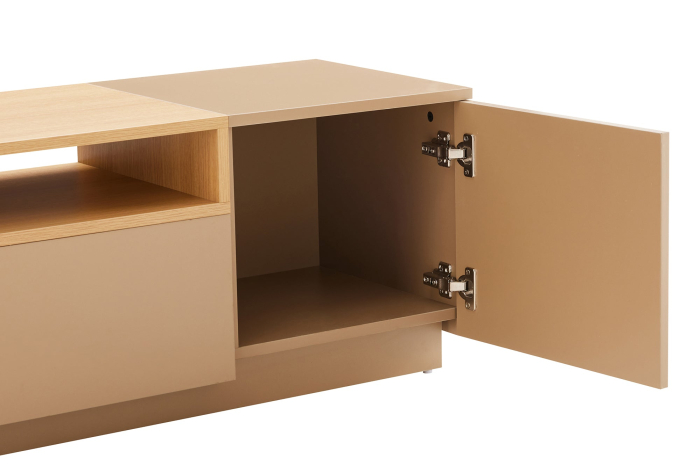 Comodă TV LOFT 160 cm, culoare gri-bej natural [11]