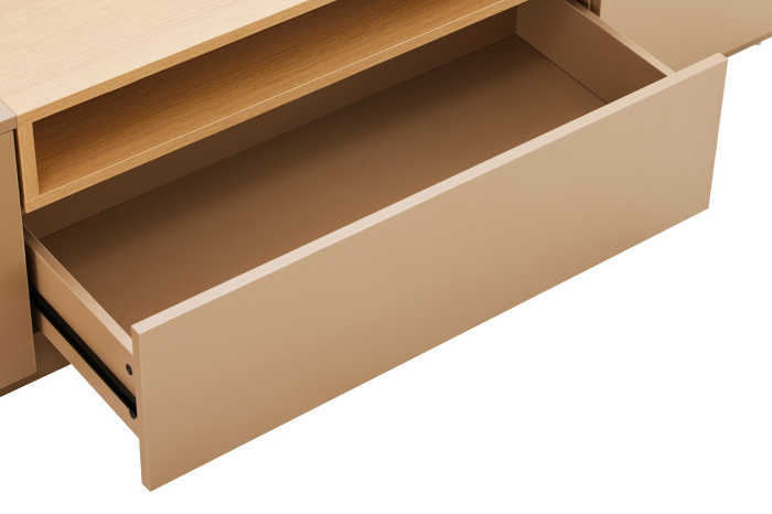 Comodă TV LOFT 160 cm, culoare gri-bej natural [12]