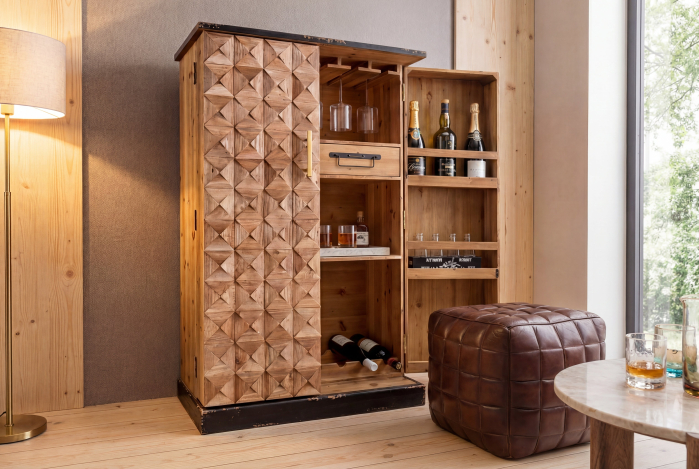 Bar BODEGA 120 cm din lemn de pin natural [5]