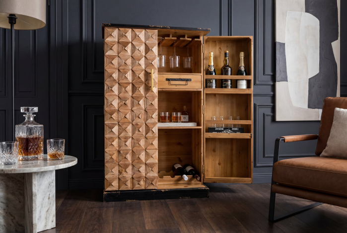 Bar BODEGA 120 cm din lemn de pin natural [7]