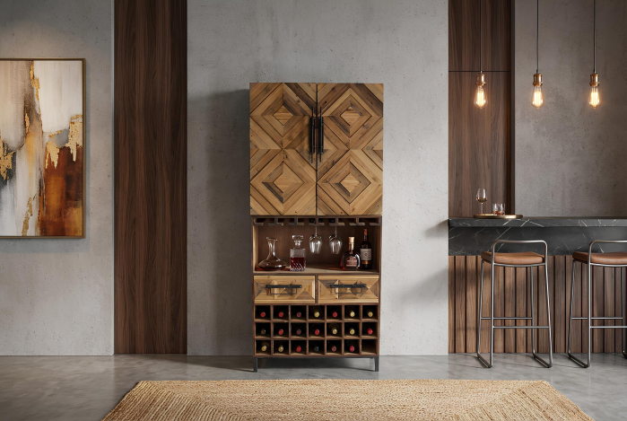 Bar BODEGA 160 cm din lemn de pin natural [6]